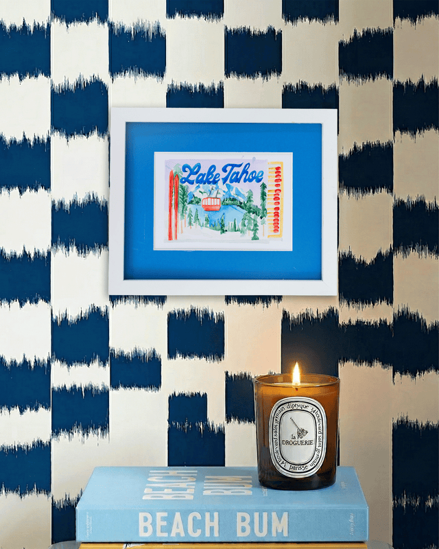 Lake Tahoe Ski Matchbook Art Print - Furbish Studio