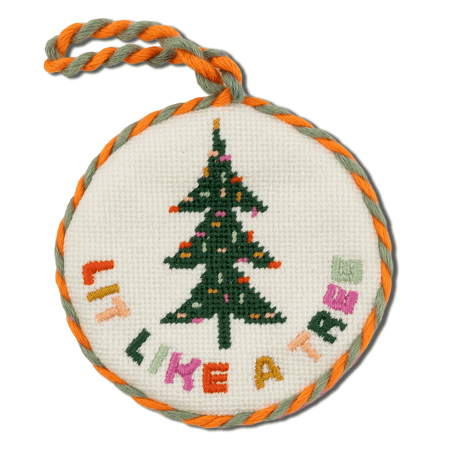 Needlepoint Ornament - Lit Like a Tree - Furbish Studio