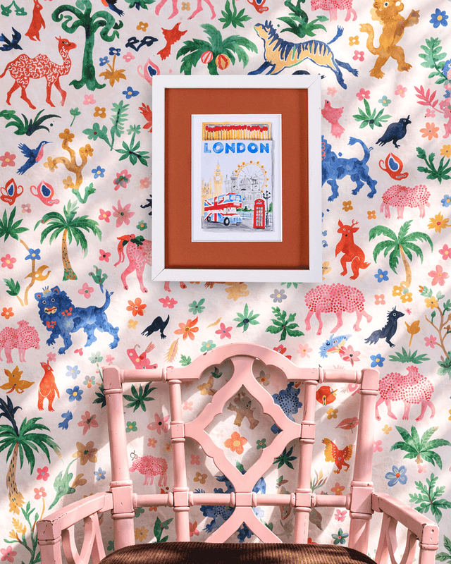 London Matchbook Art Print - Furbish Studio