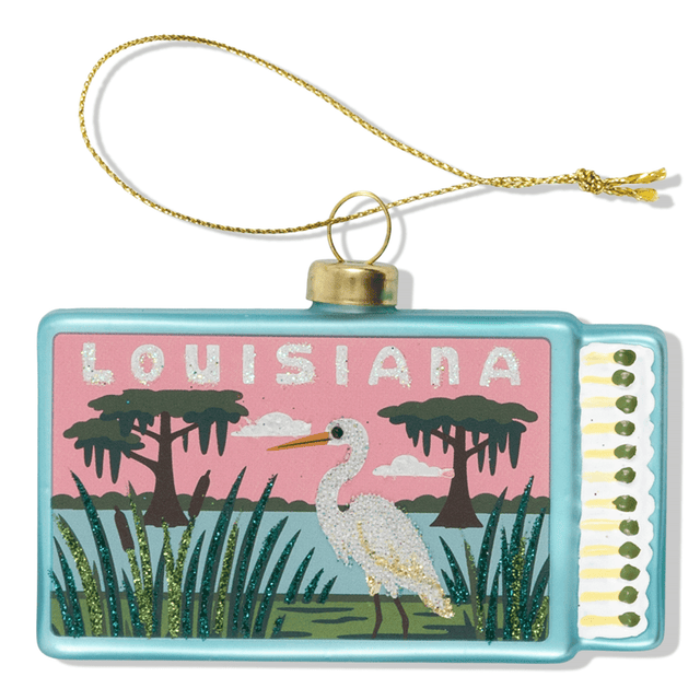 Louisiana Matchbook Ornament - Furbish Studio