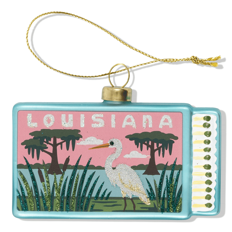 Louisiana Matchbook Ornament - Furbish Studio