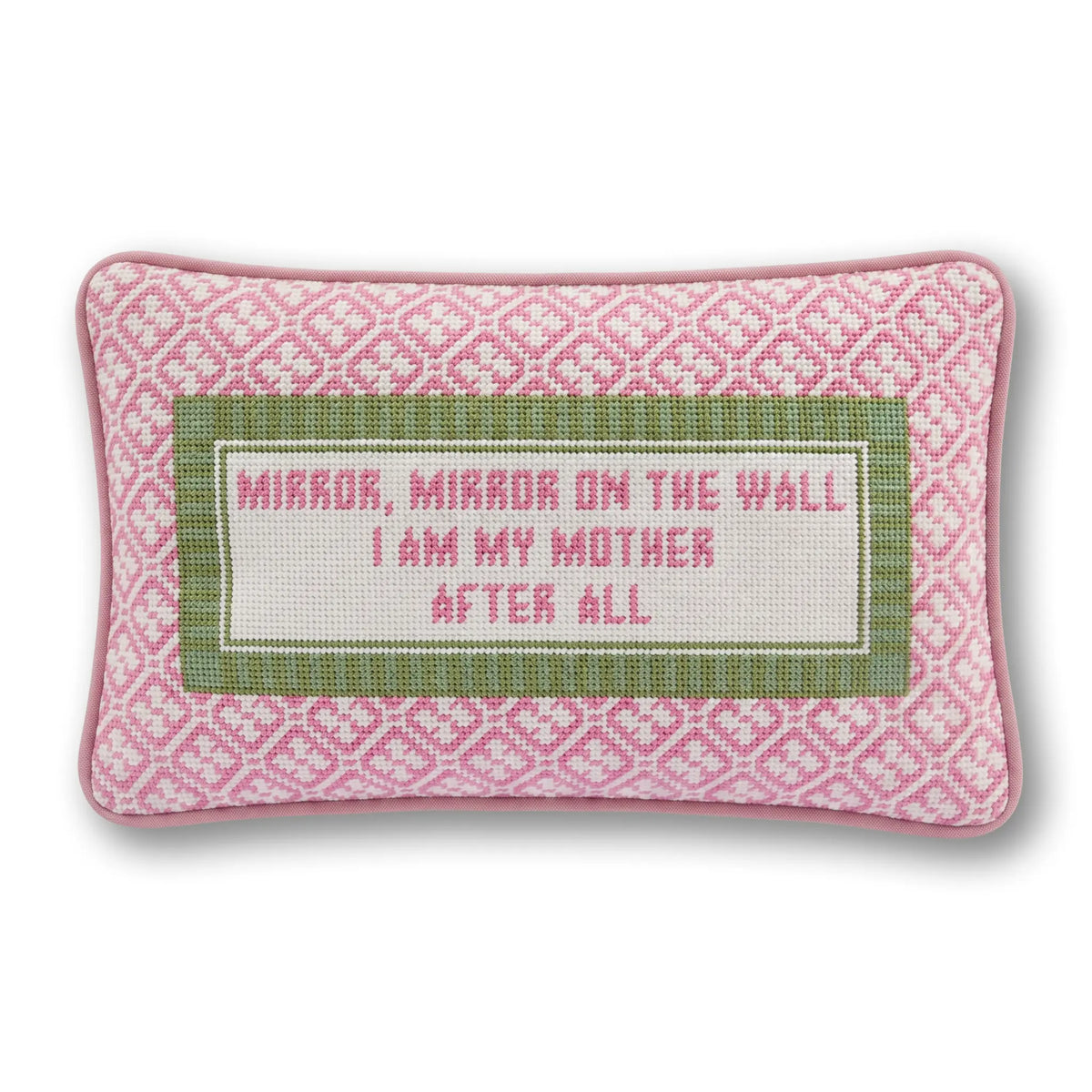 Mirror Mirror Needlepoint Pillow - Furbish Studio
