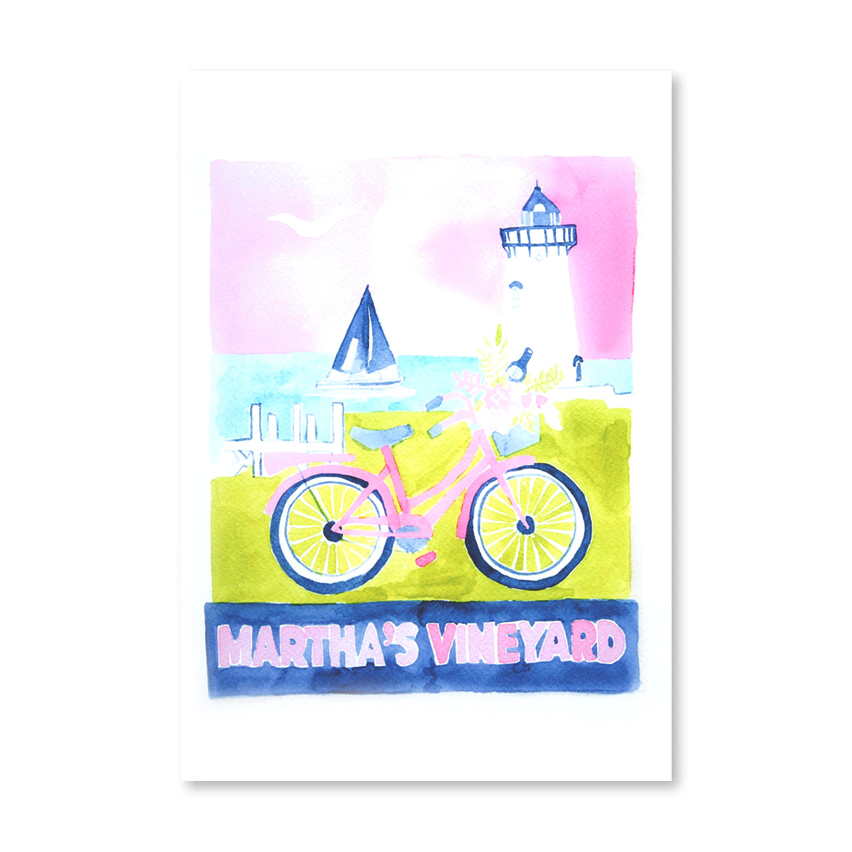 Marthas Vineyard Matchbook Art Print