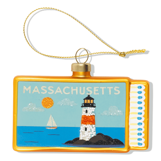 Massachusetts Matchbook Ornament - Furbish Studio