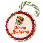 Needlepoint Ornament - Merry Mahjong - Furbish Studio