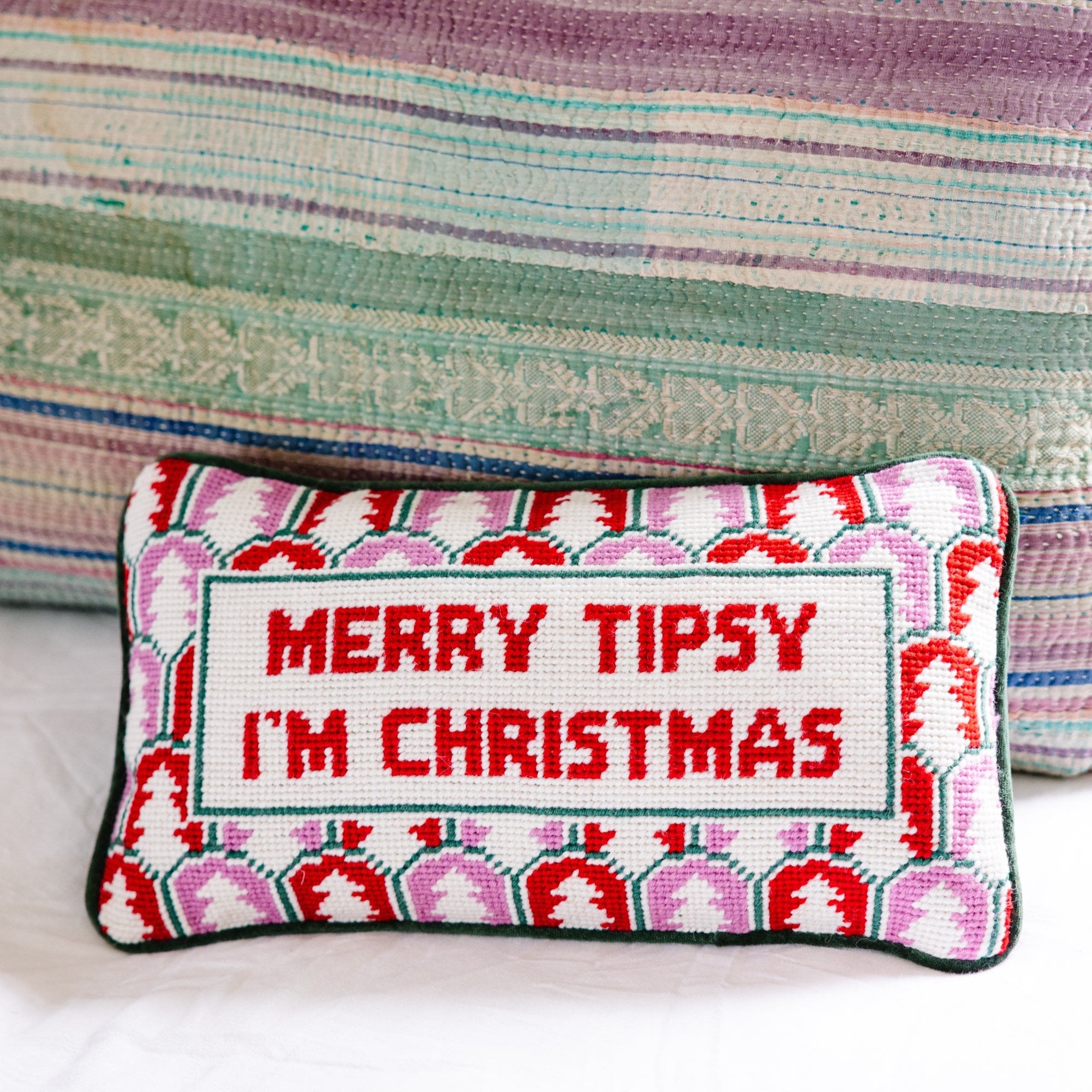 Furbish Studio Needlepoint Pillow - Thumbnail 3
