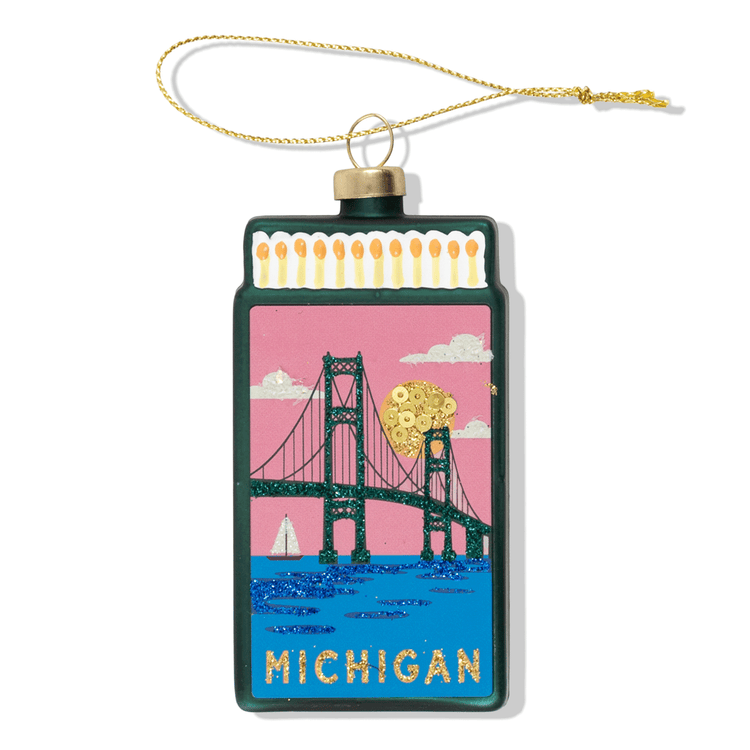 Michigan Matchbook Ornament - Furbish Studio