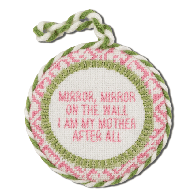 Needlepoint Ornament - Mirror Mirror - Furbish Studio