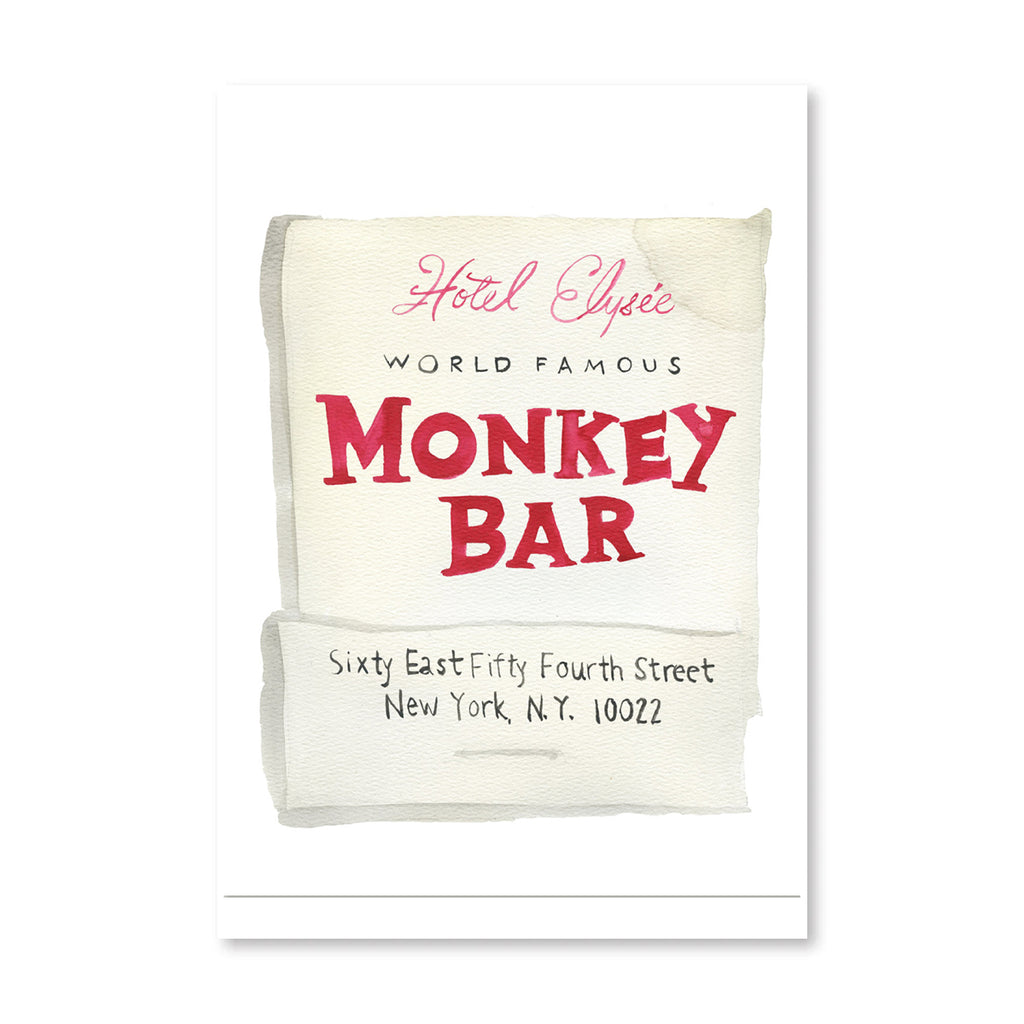 Monkey Bar Matchbook - Furbish Studio