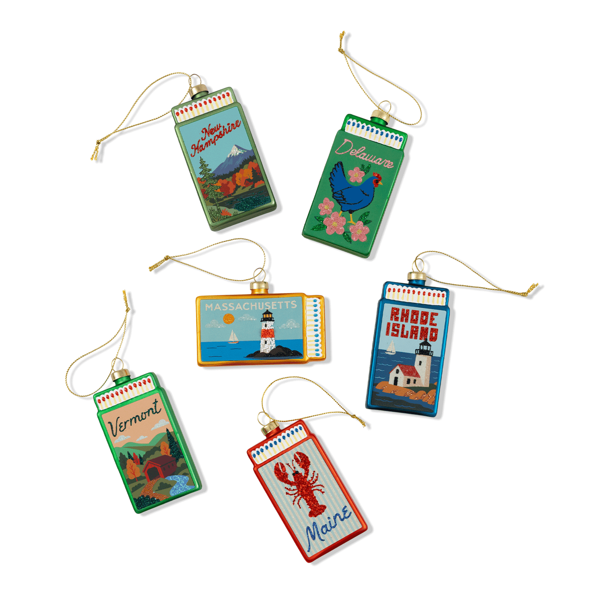 Vermont Matchbook Ornament - Furbish Studio