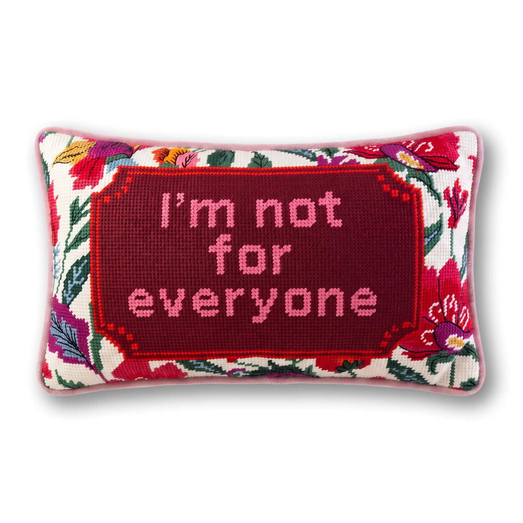 Not For Everyone Needlepoint Pillow | Furbish Studio