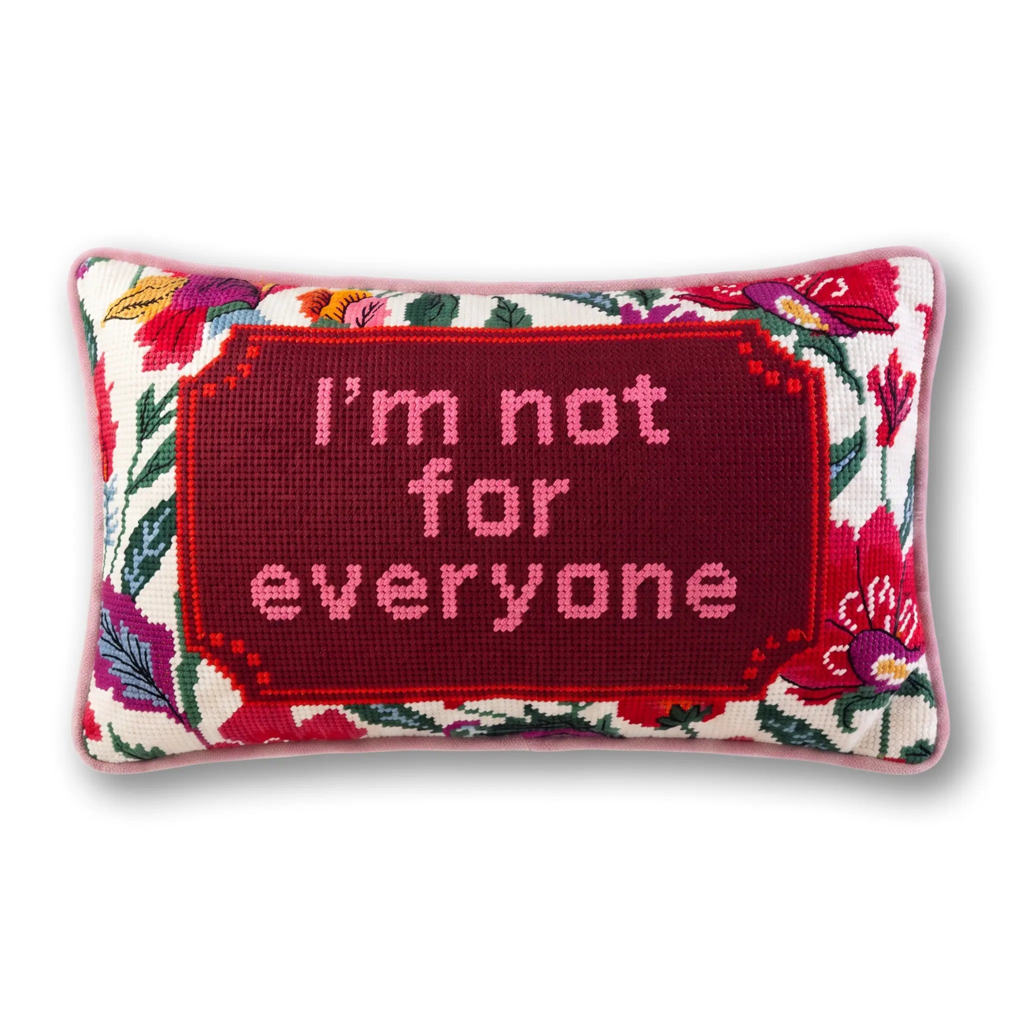 Not For Everyone Needlepoint Pillow | Furbish Studio Not For Everyone Needlepoint Pillow | Furbish Studio