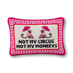 Not My Circus Needlepoint Pillow - Furbish Studio