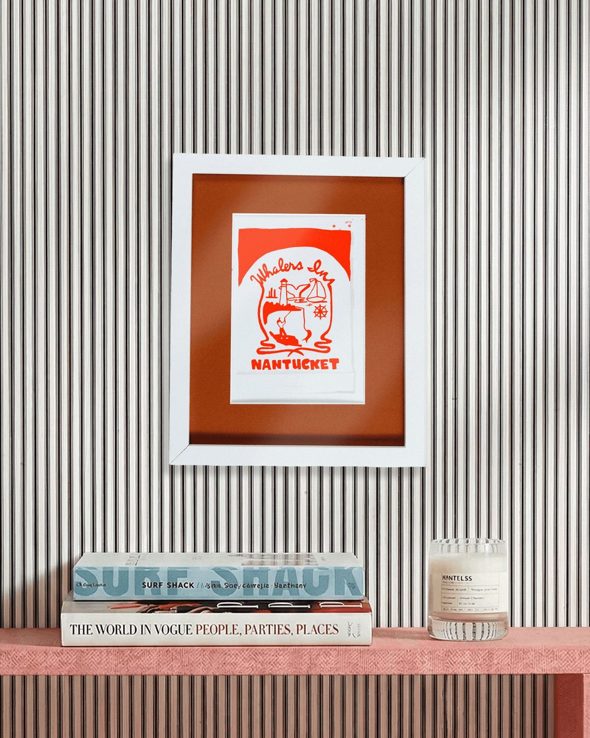 Nantucket Whalers Inn Matchbook Art Print - Furbish Studio