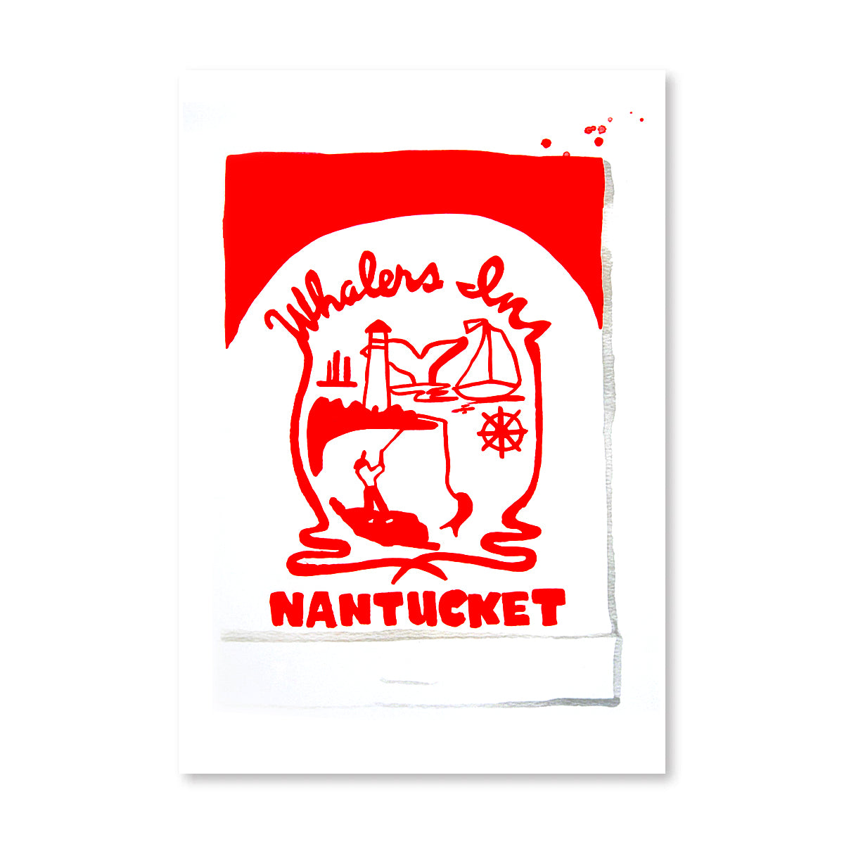 Nantucket Whalers Inn Matchbook Art Print