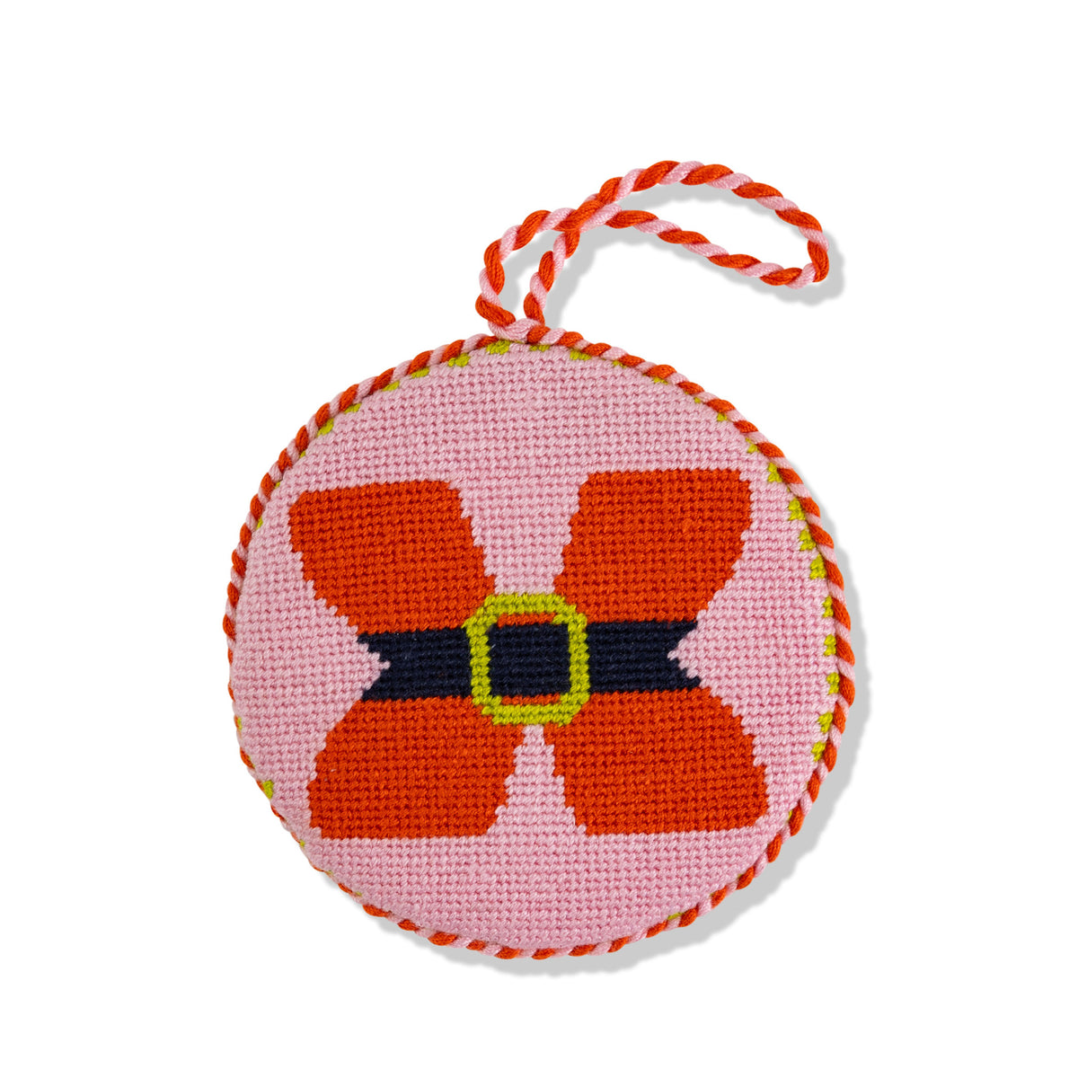 Needlepoint Monogram Ornament - X - Furbish Studio