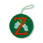 Needlepoint Monogram Ornament - Z - Furbish Studio