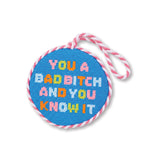Needlepoint Ornament - Bad Bitch