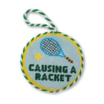 Needlepoint Ornament - Causing A Racket