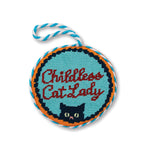 Needlepoint Ornament - Childless Cat Lady