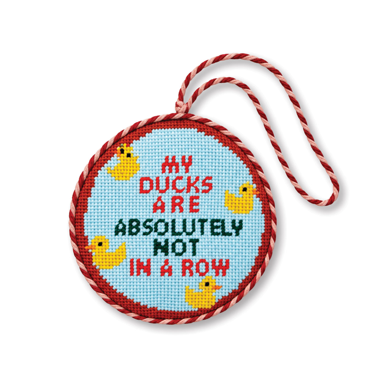Needlepoint Ornament - Ducks in a Row