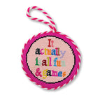 Needlepoint Ornament - Fun & Games
