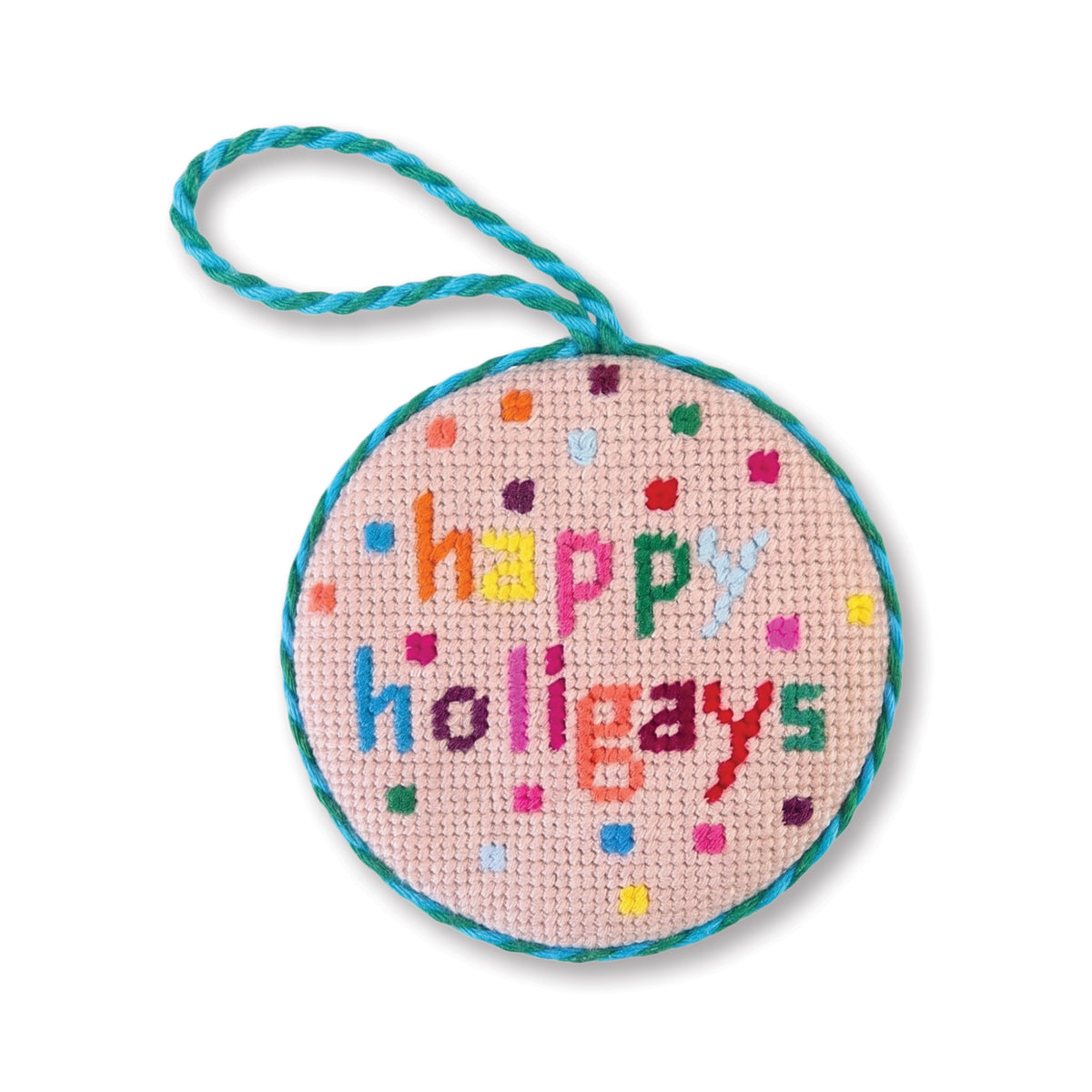 Needlepoint Ornament - Holigays - Furbish Studio