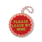 Needlepoint Ornament - Leave by Nine
