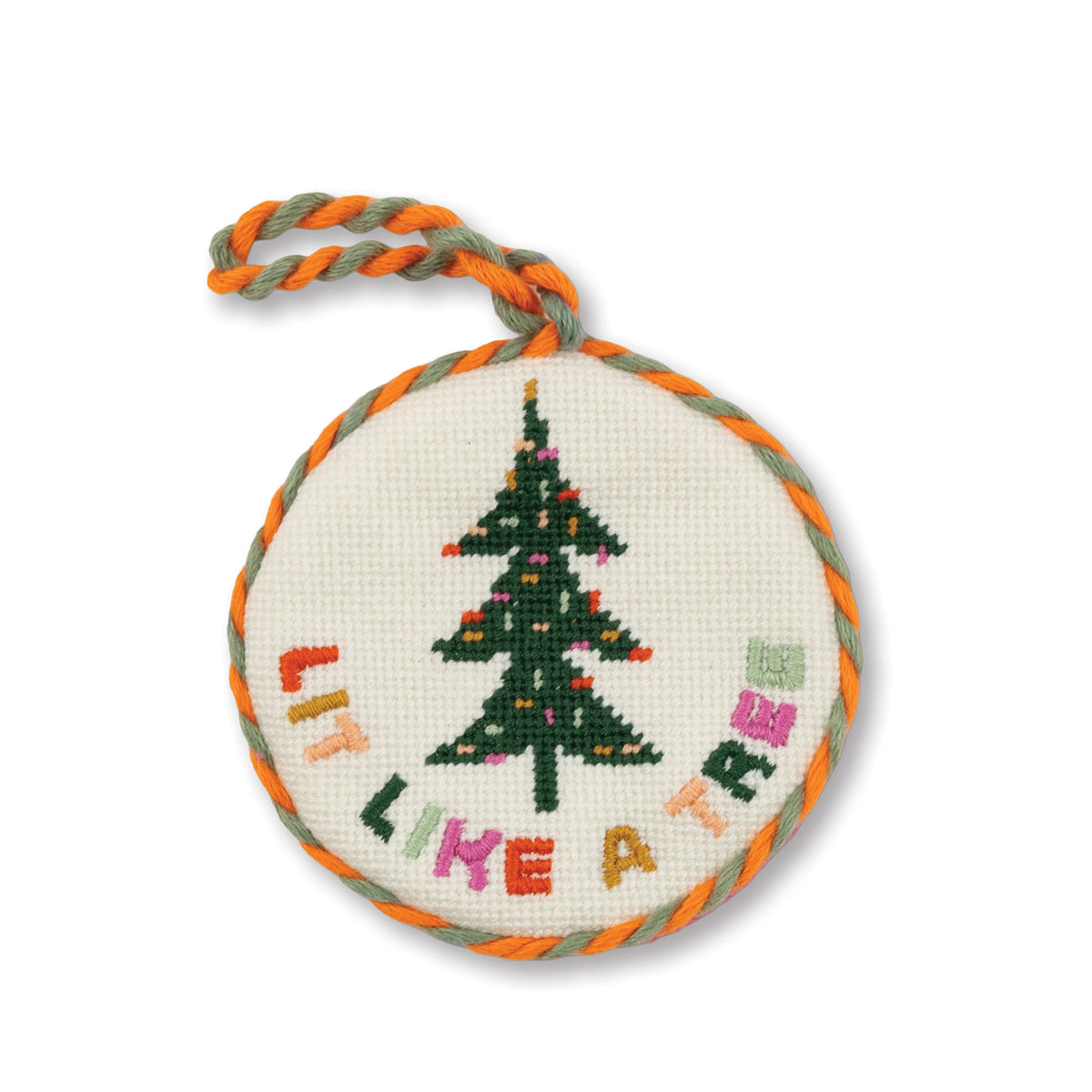 Needlepoint Ornament - Lit Like a Tree