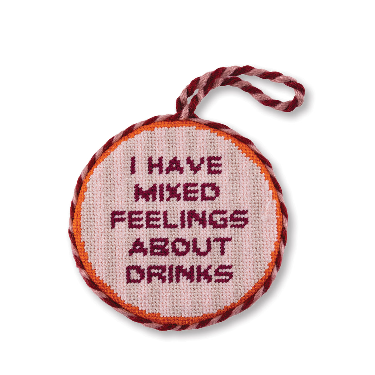Needlepoint Ornament - Mixed Drinks - Furbish Studio