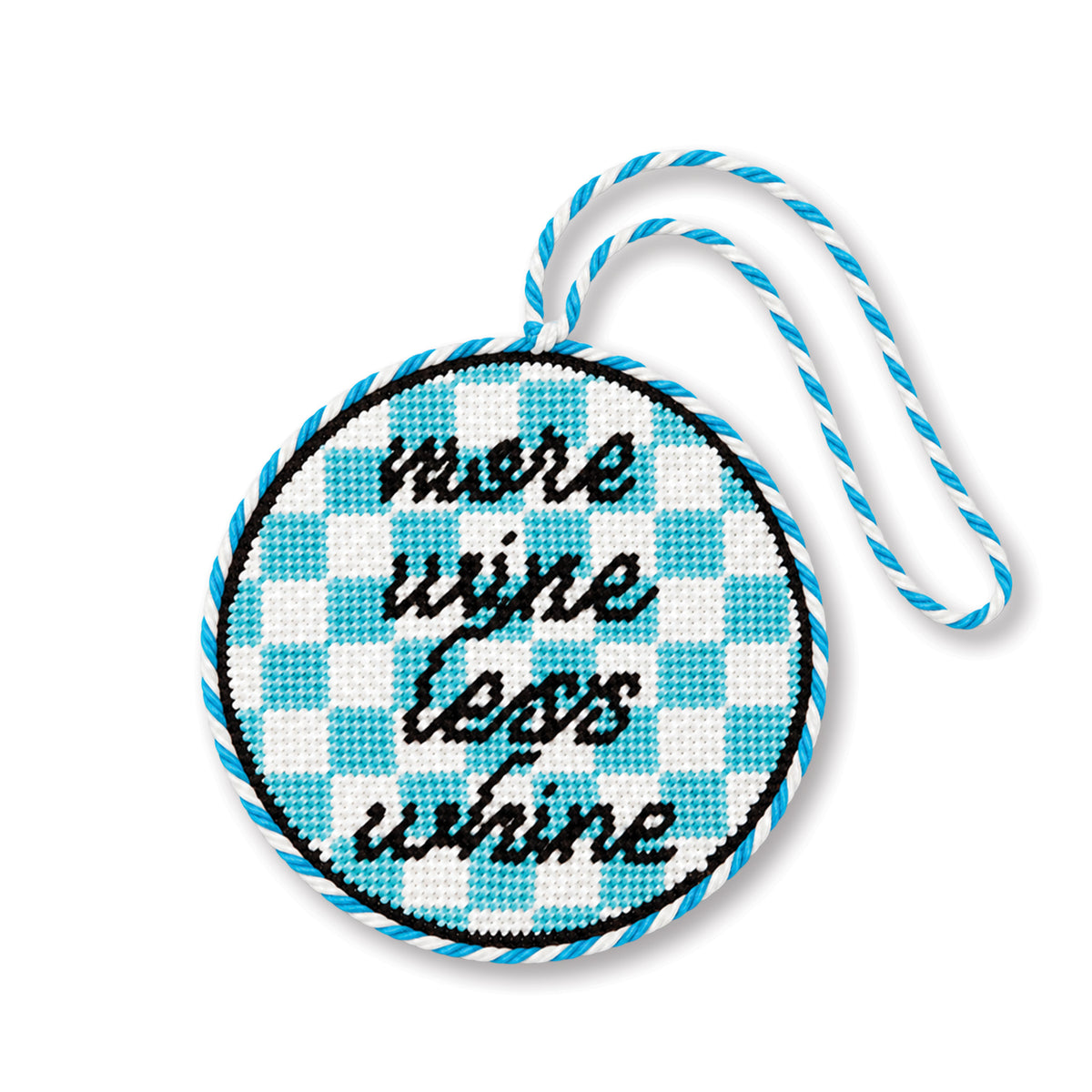 Needlepoint Ornament - More Wine