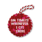 Needlepoint Ornament - On Time