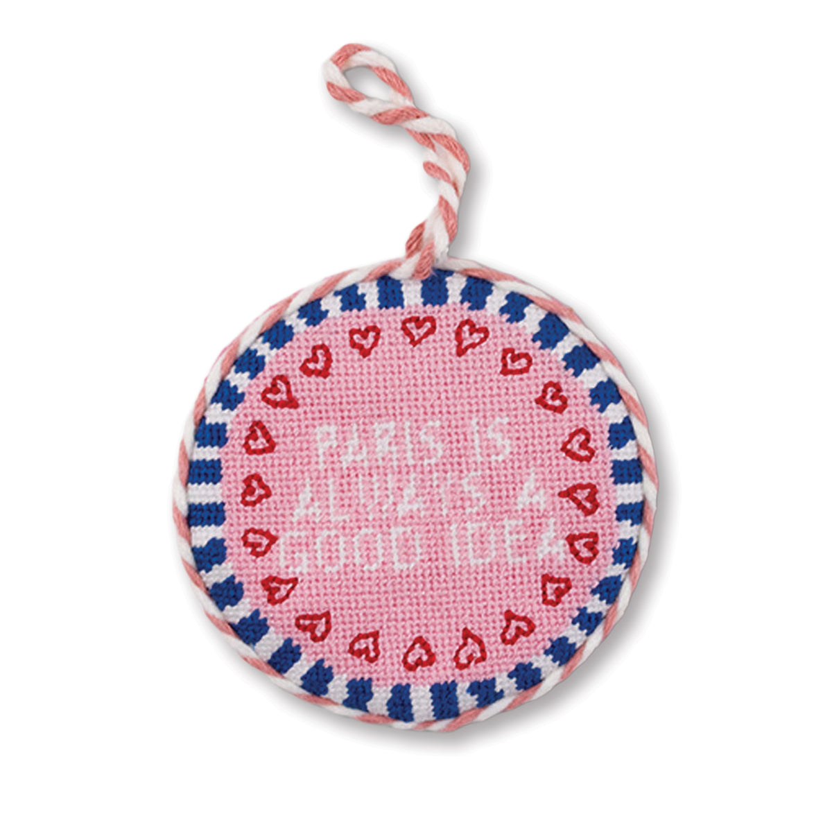 Needlepoint Ornament - Paris - Furbish Studio