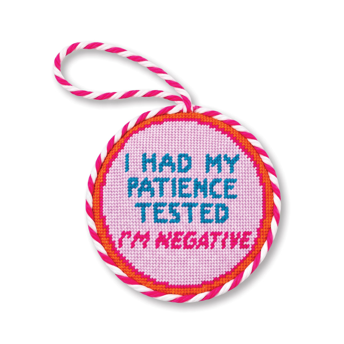 Needlepoint Ornament - Patience - Furbish Studio