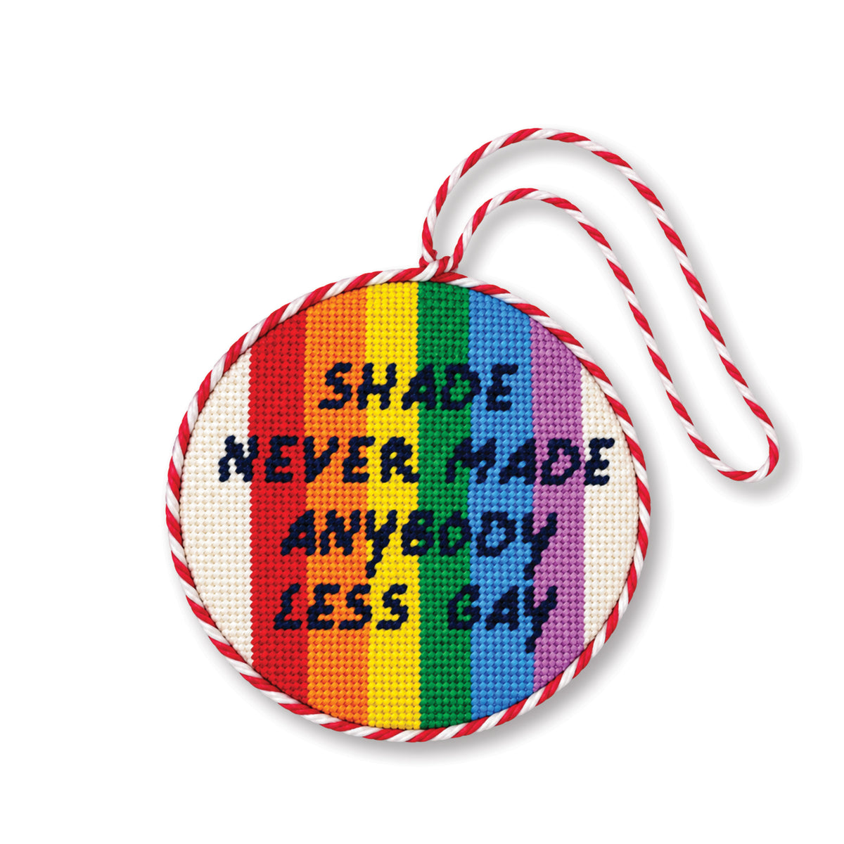 Needlepoint Ornament - Shade - Furbish Studio