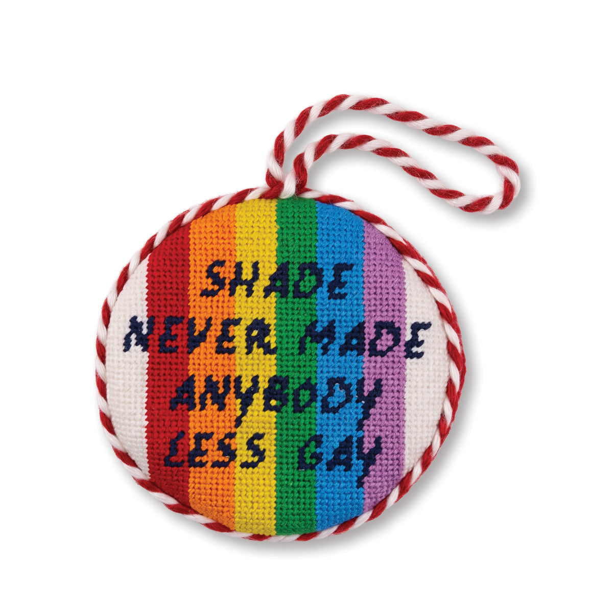 Needlepoint Ornament - Shade - Furbish Studio