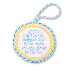 Needlepoint Ornament - Sharpest Tool - Furbish Studio