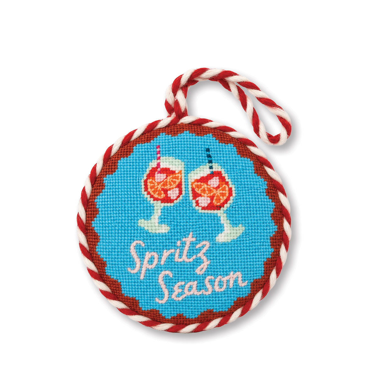 Needlepoint Ornament - Spritz Season - Furbish Studio