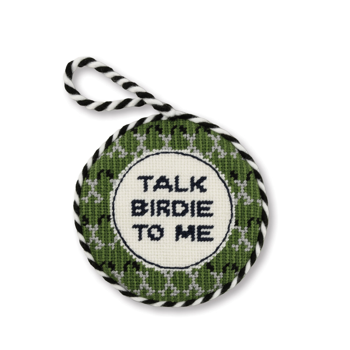 Needlepoint Ornament - Talk Birdie to Me