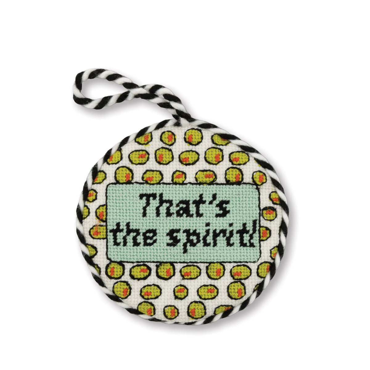 Needlepoint Ornament - That's the Spirit