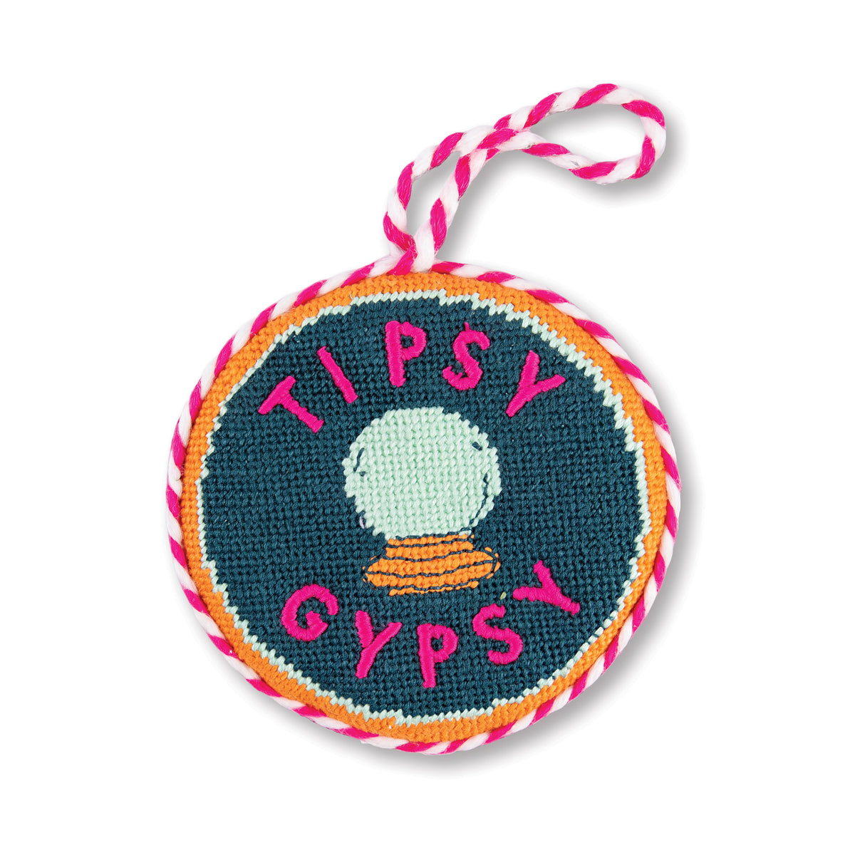 Needlepoint Ornament - Tipsy Gypsy - Furbish Studio