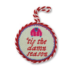 Needlepoint Ornament - Tis The Damn Season - Furbish Studio
