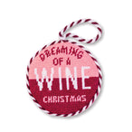 Needlepoint Ornament - Wine Christmas - Furbish Studio