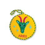 Needlepoint Zodiac Ornament - Aries - Furbish Studio