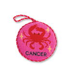 Needlepoint Zodiac Ornament - Cancer - Furbish Studio