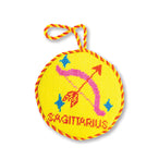 Needlepoint Zodiac Ornament - Sagittarius - Furbish Studio