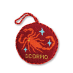 Needlepoint Zodiac Ornament - Scorpio
