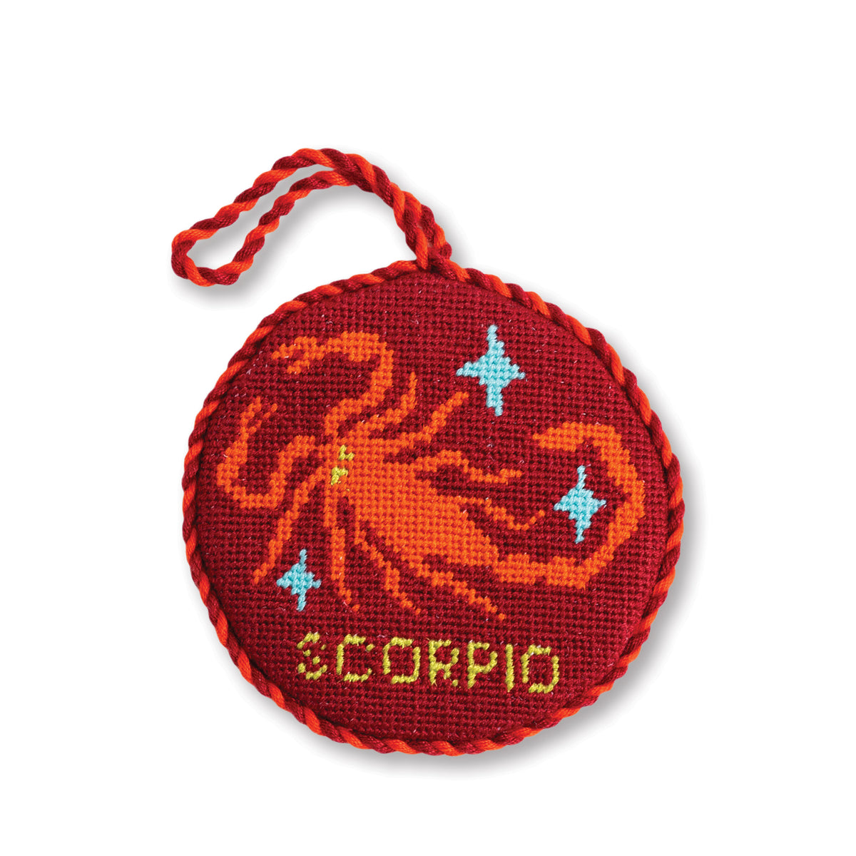 Needlepoint Zodiac Ornament - Scorpio