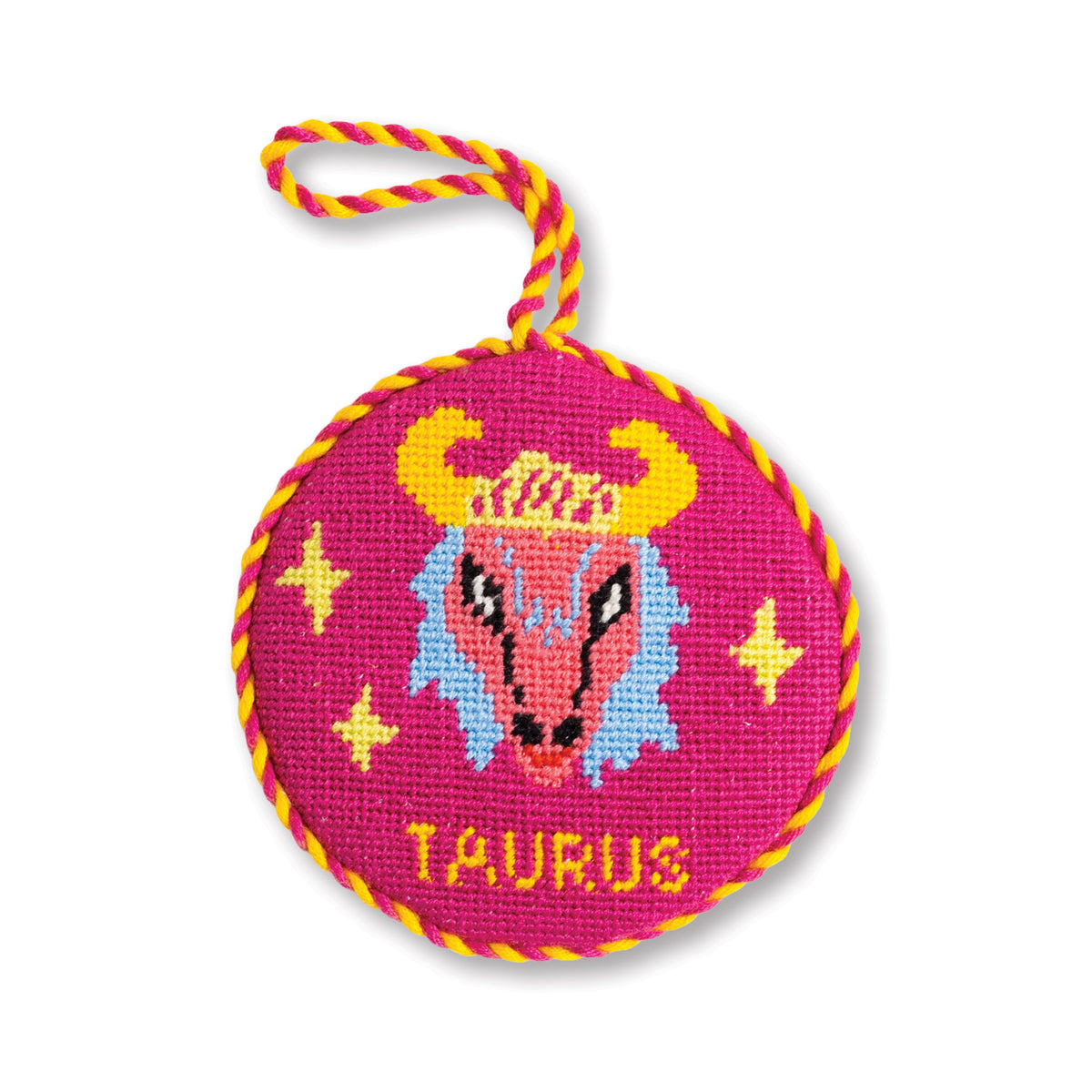 Needlepoint Zodiac Ornament - Taurus