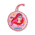 Needlepoint Zodiac Ornament - Virgo - Furbish Studio